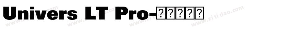 Univers LT Pro字体转换